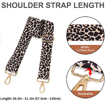 TEABAN Delicate Leopard Wide Purse Strap