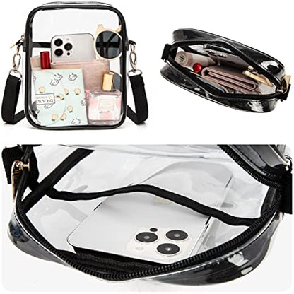 TEABAN Clear Delicate Crossbody Purse Bag